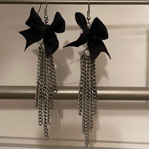 Charlotte Russe Bow Dangle Earrings.